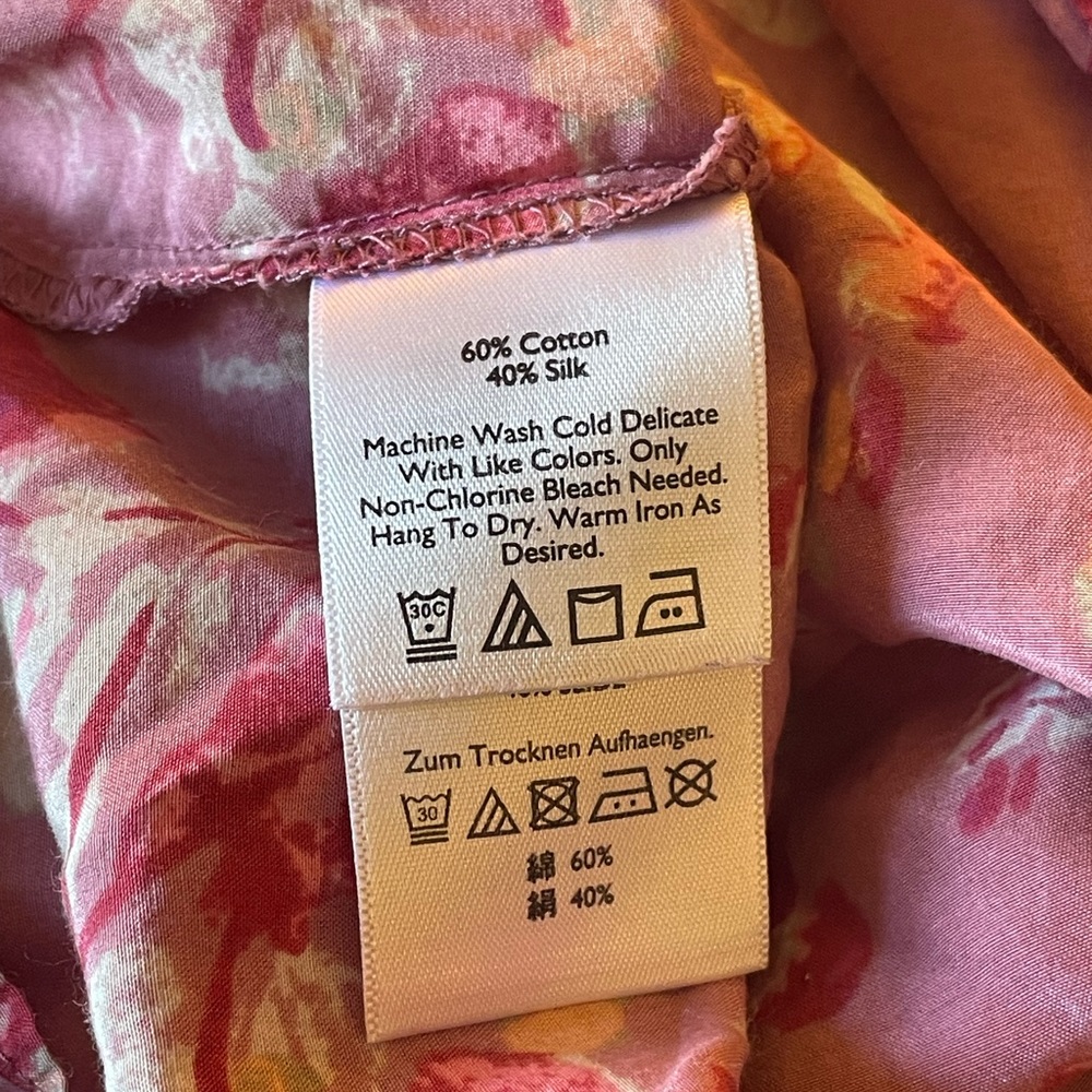 Eddie Bauer silk blend floral shell - Picture 4 of 7